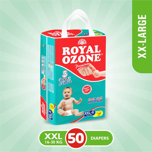 Size 6 XXL Royal Ozone Premium Baby Diaper (16-25Kg) 50Pcs